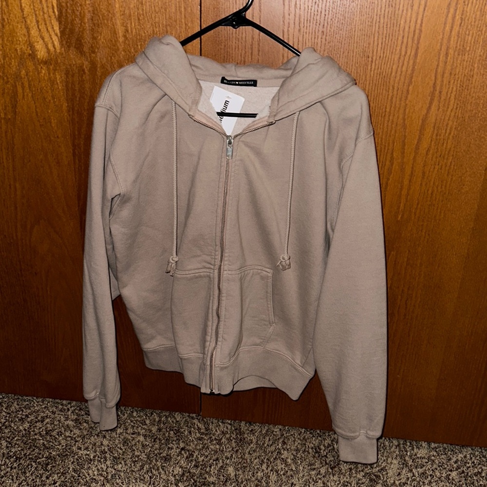 Brandy Melville oversized full zip hoodie. Size S/M